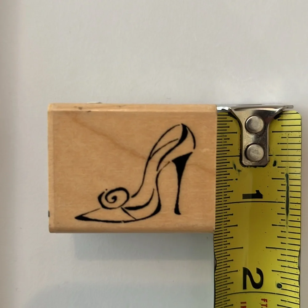 Hampton Art Shower The Bride and Inkadinkado Pump Shoe Rubber Stamps